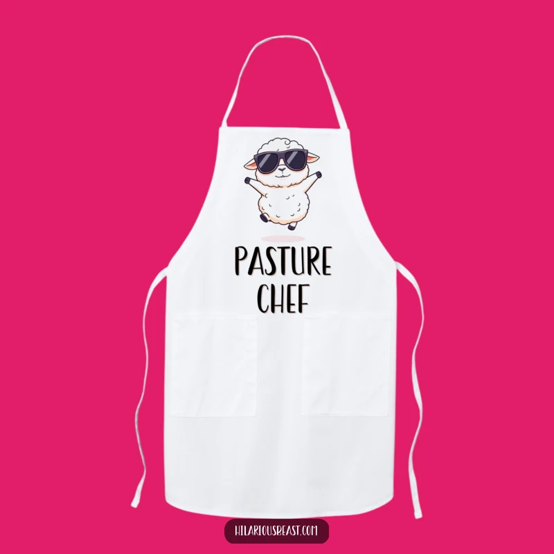Funny Sheep Sunglasses Apron: Cool Sheep Kitchen Wear, Perfect Humorous Gift