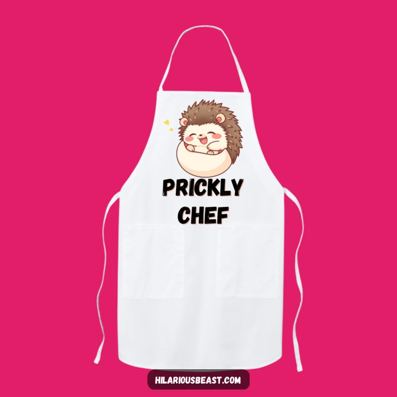 Funny Happy Hedgehog Apron: Cook with Giggles and Rolling Fun
