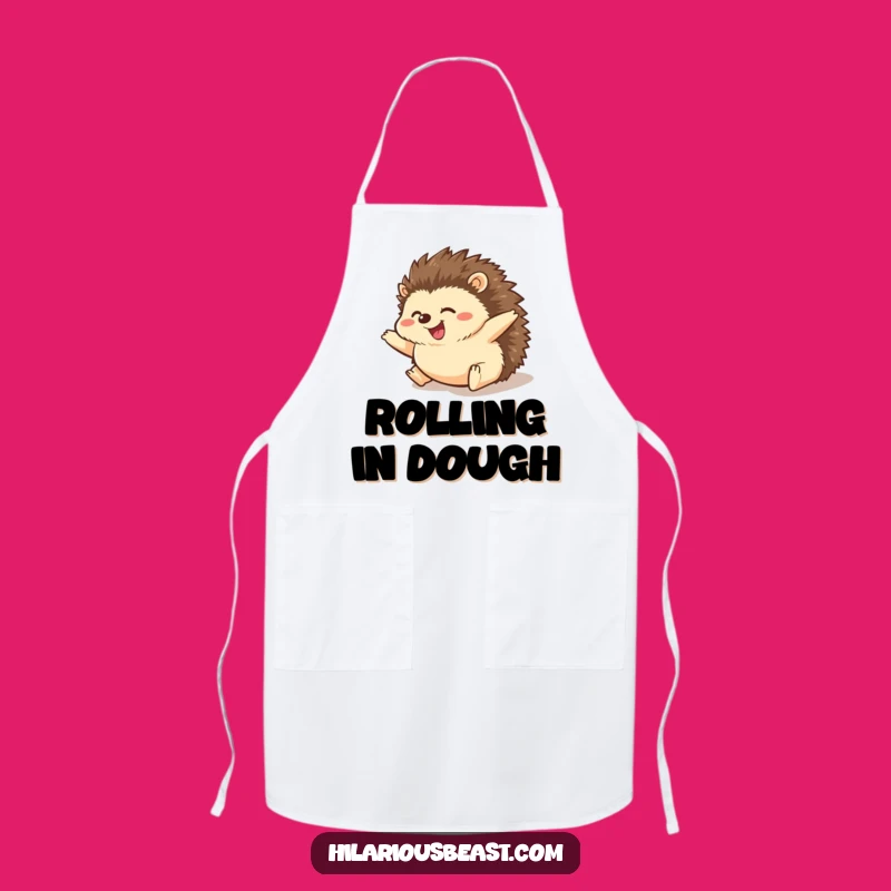 Funny Hedgehog Rolling Apron Keep Clean While Having Fun in the Kitchen