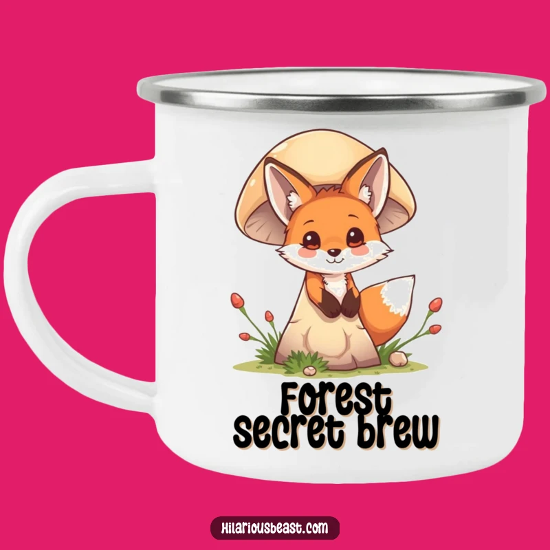 Funny Fox Cub Campfire Mug - Sip Secrets Outdoors