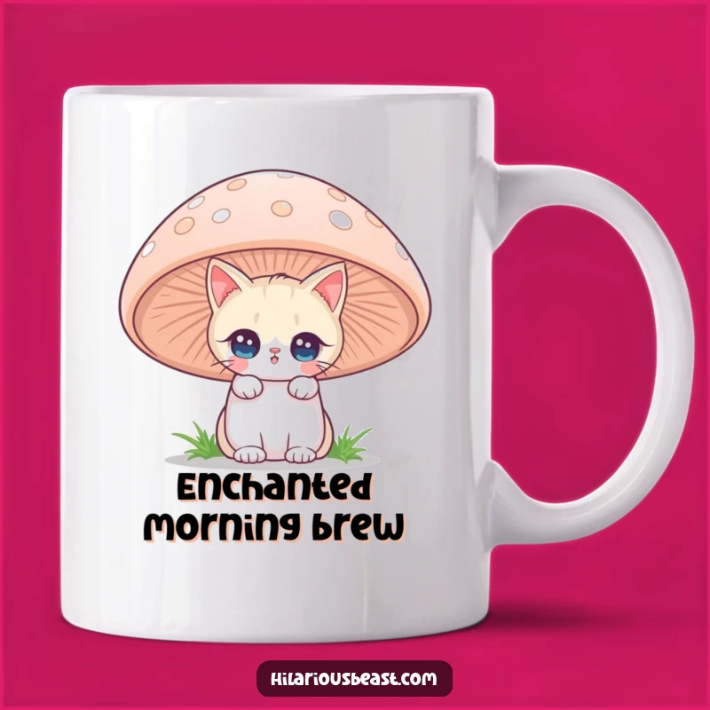 Funny Cat Mushroom Mug: Whimsical Wonder for a Magical Gift