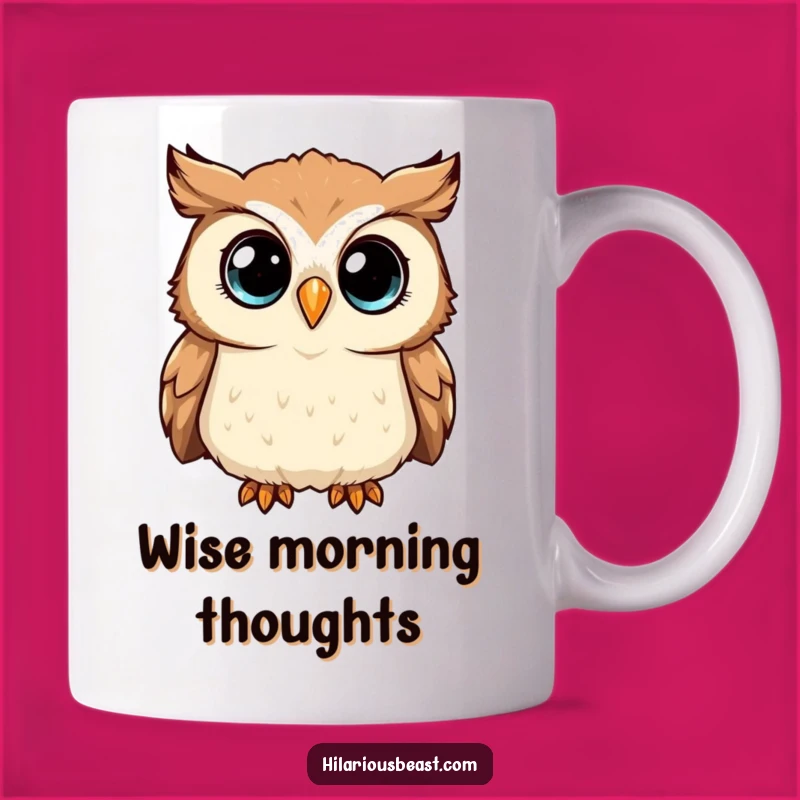 Funny Owl Mug: Curious Head Tilter, Perfect Wise Gift for Sparkly-Eyed Fans