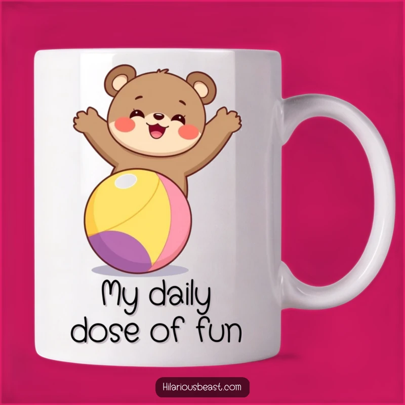 Funny Bear Cub Balancing Mug A Delightful Gift for Animal Lovers
