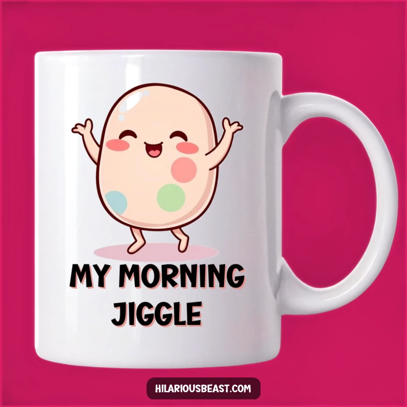 Funny Jelly Bean Dance Mug: A Hilarious and Wobbly Cartoon Gift