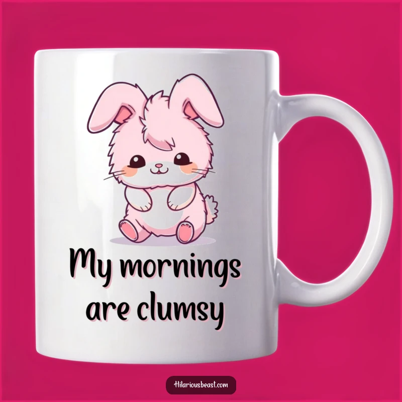 Funny Bunny Mug: Comical Tripping Animal Coffee Cup, Perfect Funny Gift