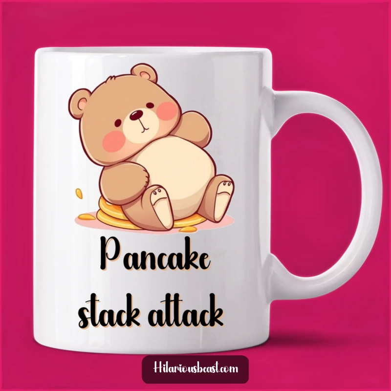 Funny Bear Pancakes Mug - Hilarious Breakfast Gift for Bear Lovers