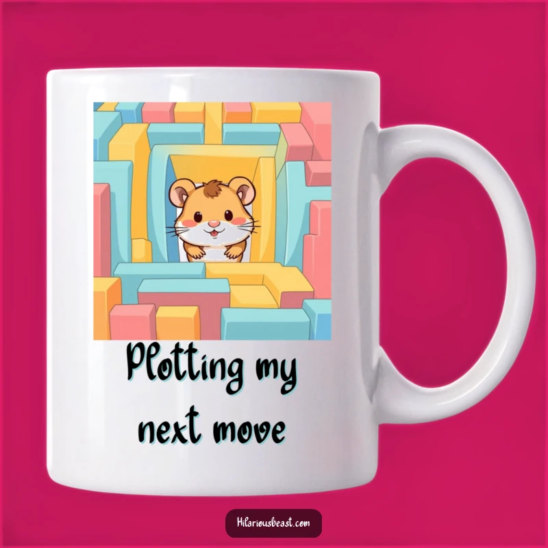 Funny Hamster Maze Mug: Hilarious Gift for Curious Minds and Pet Lovers