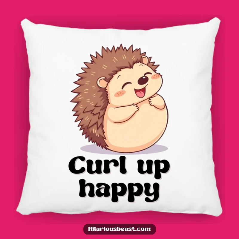 Funny Hedgehog Pillow - Soft Spiky Ball Cushion, Comfy Joyful Decor