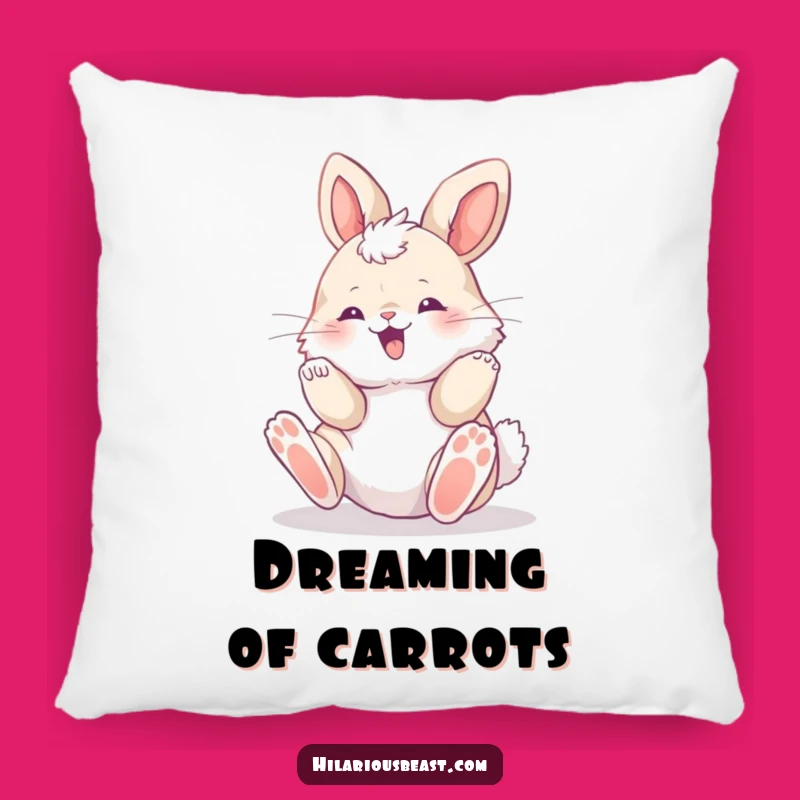 Funny Bunny Cub Delight Pillow - Cuddle Up with Adorable Cheer