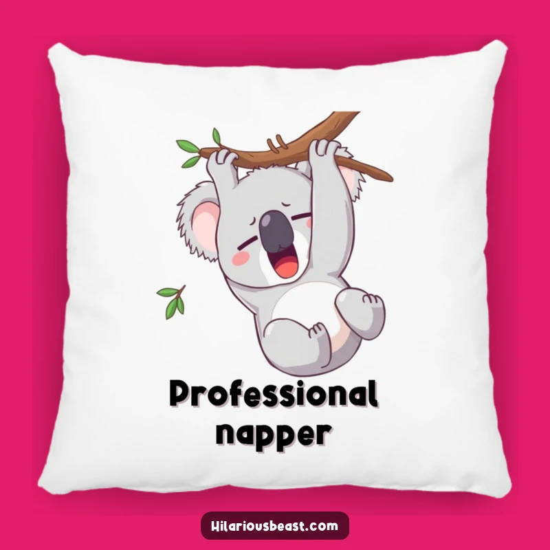 Funny Sleepy Koala Yawning Pillow, Cozy and Hilarious Comfort for Your Couch