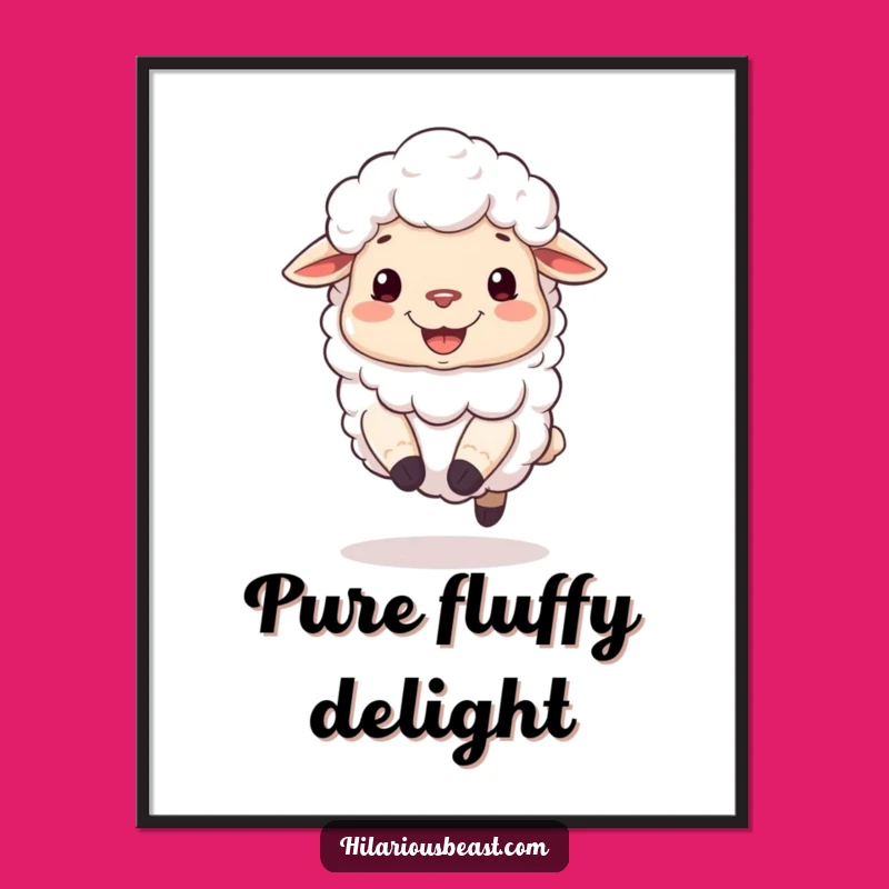 Funny Sheep Grin Digital Art - Silly Bouncing Download