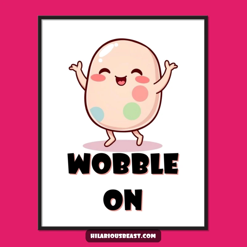 Funny Jelly Bean Dance Digital Art: Instant Hilarious Decor for Your Walls