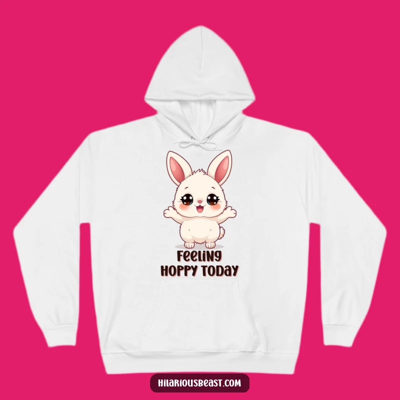 Funny Bunny Hoodie: Cozy Bouncing Character, Perfect Warm & Amusing Wear