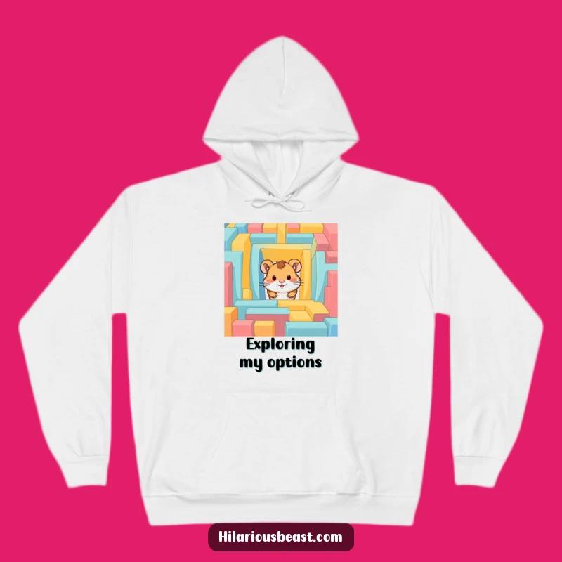 Funny Hamster Maze Hoodie: Cozy Up with Quirky Adventure