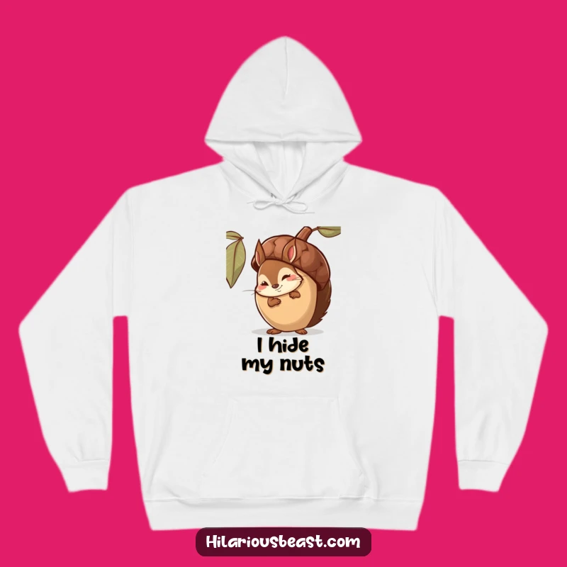 Funny Squirrel Hoodie: Cozy Acorn Smirker, Ultimate Comedic Woodland Comfort Gift