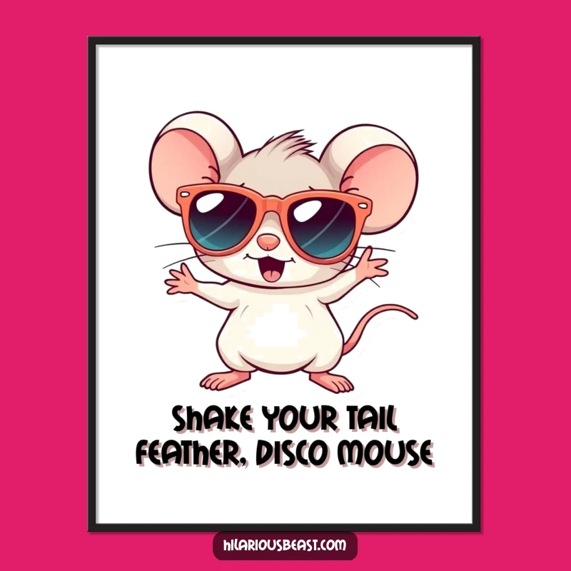 Free Printable Disco Mouse Wall Art: Funny Downloadable Retro Decor for Any Room