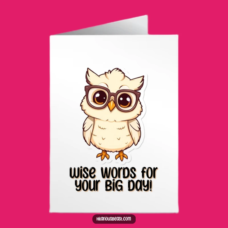 Free Printable Funny Owl Birthday Card: Curious Chick, Perfect Downloadable Gift