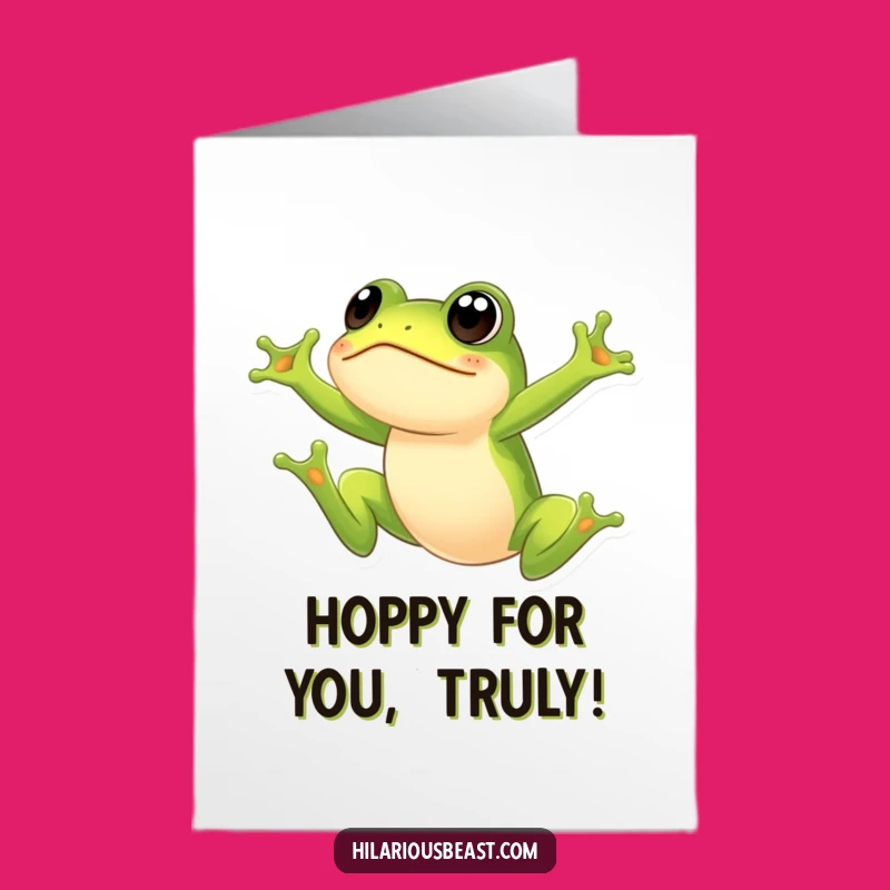 Free Printable Frog Congrats Card: Leap to Success! Surprising Achievements. Downloadable