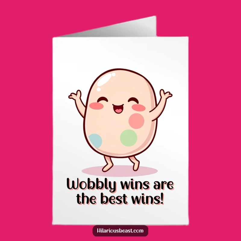 Free Printable Congratulations Card: Jelly Bean Dance - Your Funny Downloadable Celebration!