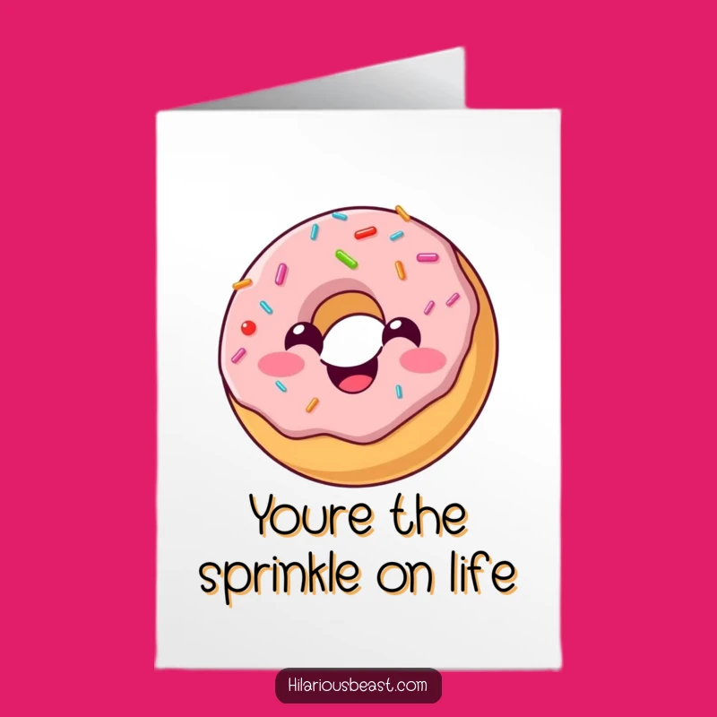 Free Printable Thank You Card: Bouncing Donut - A Sweet Downloadable Thank You!