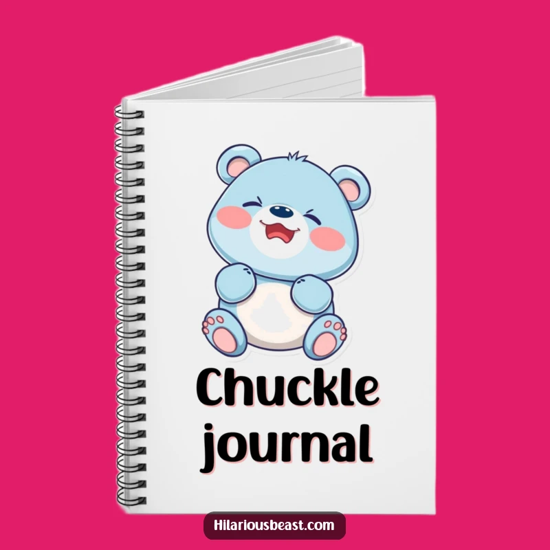 Funny Blue Bear Cub Giggling Notebook: Hilarious Journal for Your Thoughts