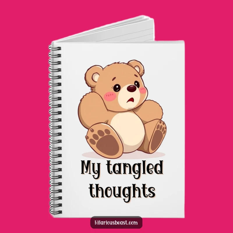 Funny Bear Cub Notebook - Jot Down Ideas with Bewildered Charm
