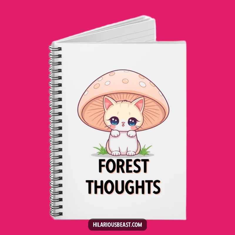 Funny Cat Mushroom Notebook: Jot Down Enchanted Ideas