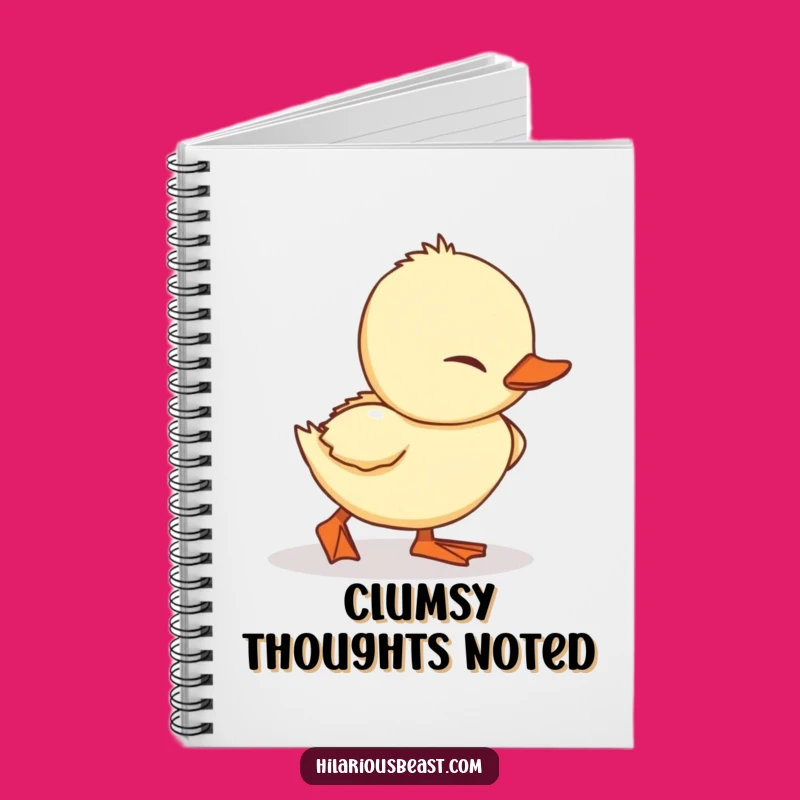 Funny Duckling Notebook - Adorable Tripping Journal, Hilarious Gift for Writers