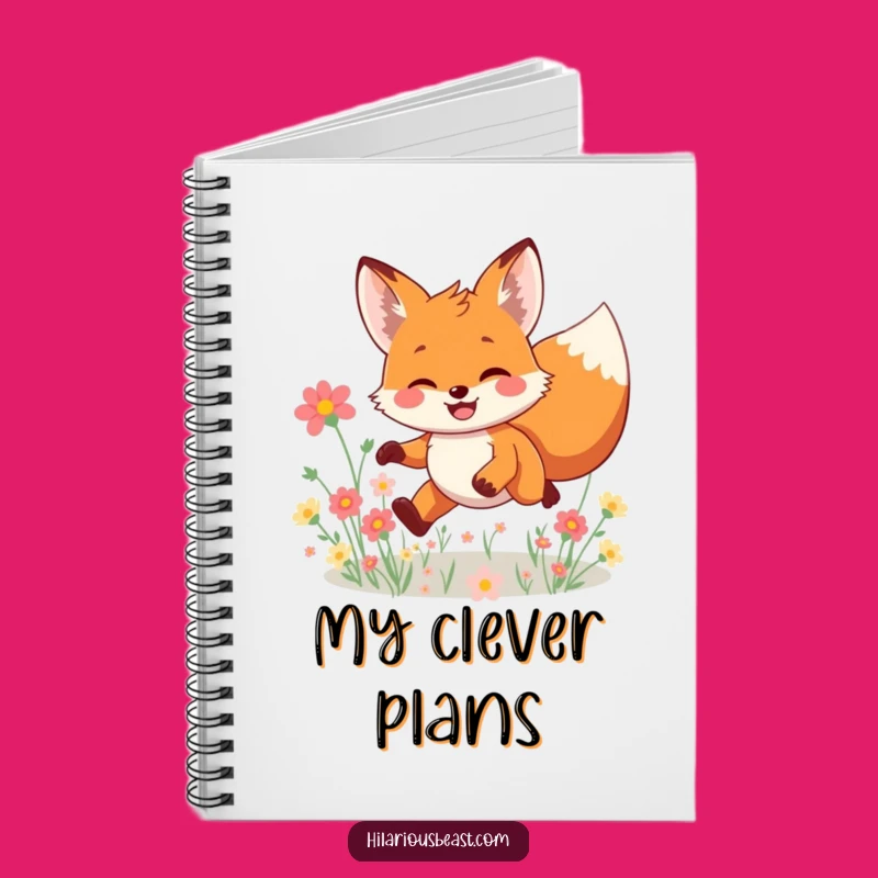 Funny Fox Notebook: Leaping Character Journal for Joyful Ideas