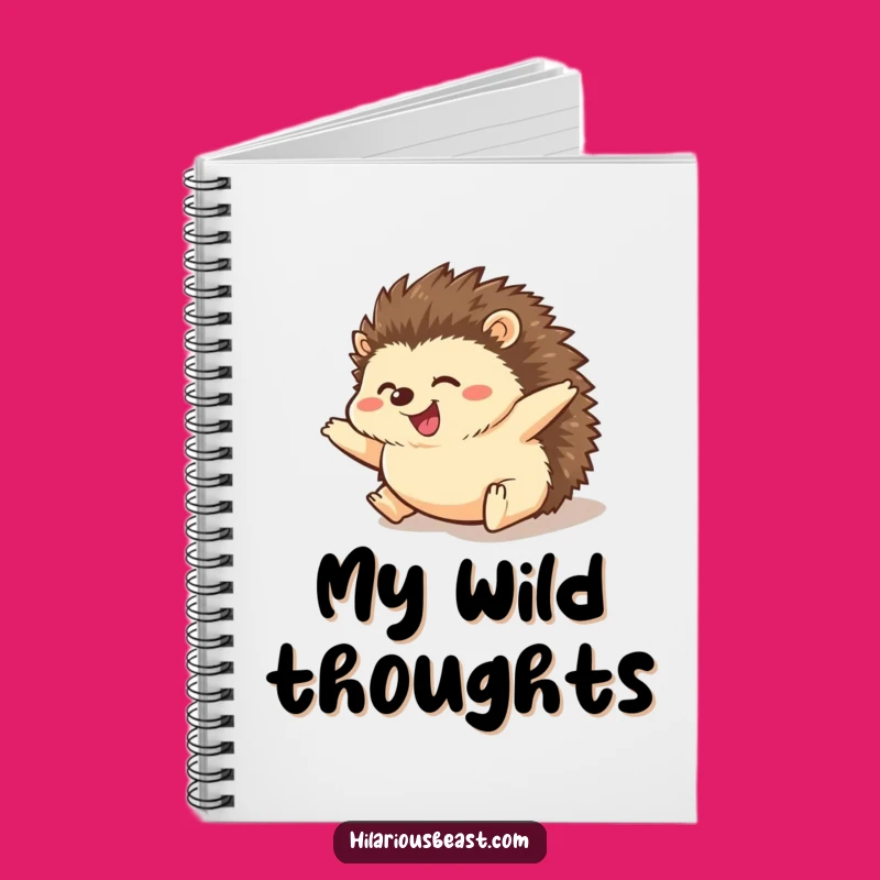 Funny Hedgehog Rolling Notebook for Capturing Your Wildest Ideas