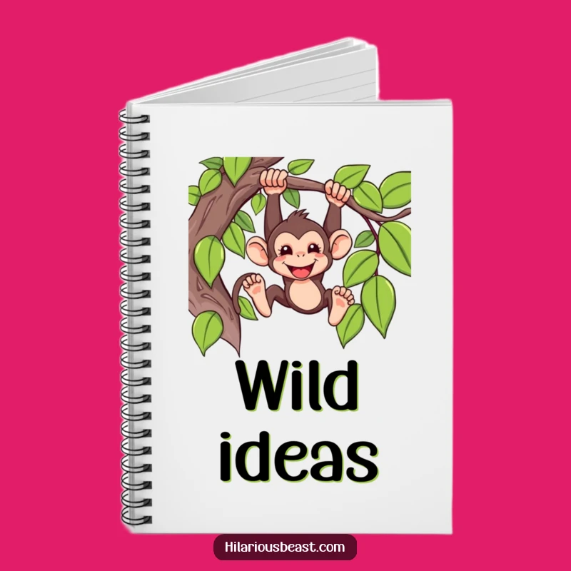 Funny Monkey Notebook: Mischievous Vine Swinger, Ideal Comedic Journal Gift