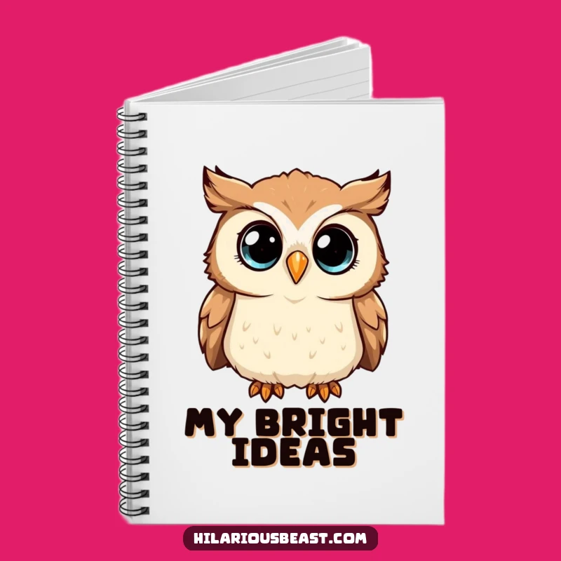 Funny Owl Notebook: Curious Head Tilter, Ideal Comedic Journal Gift
