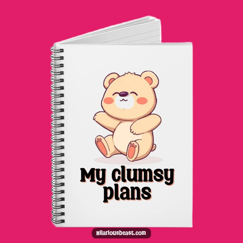 Funny Bear Cub Notebook: Jot Down Giggles with This Clumsy Animal Journal