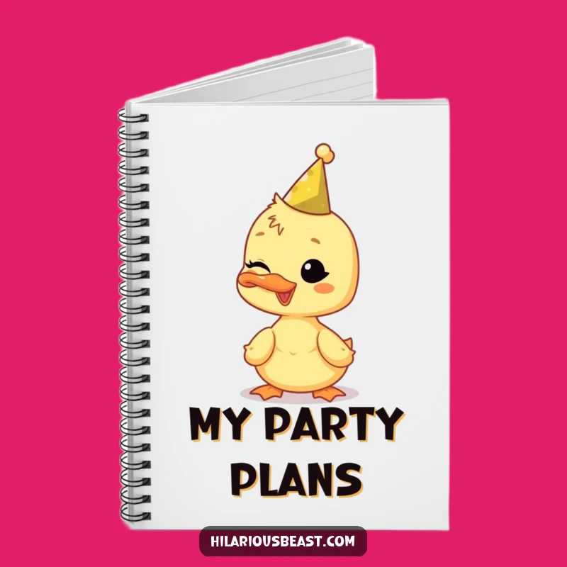Funny Duckling Notebook: Jot Down Party Ideas with a Wink!
