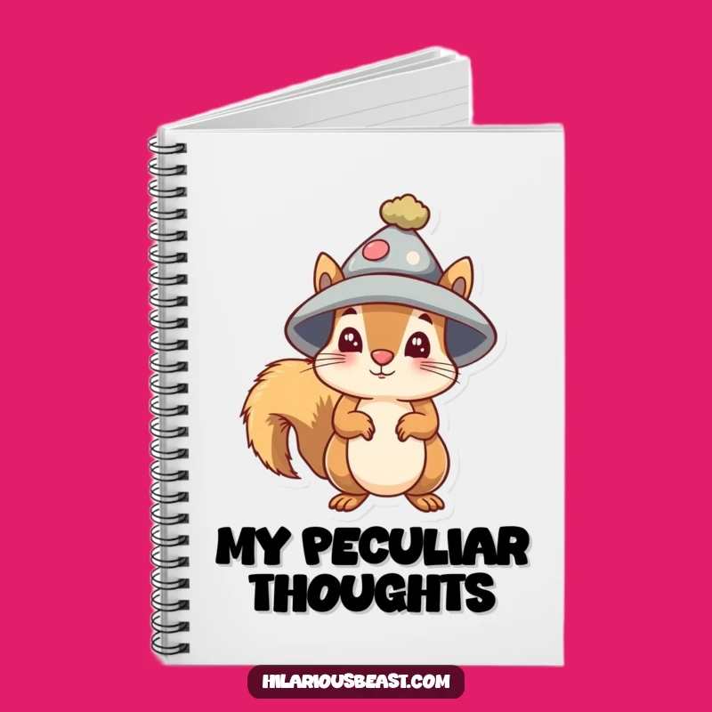 Funny Squirrel Bewildered Notebook: Jot Down Your Confused Thoughts