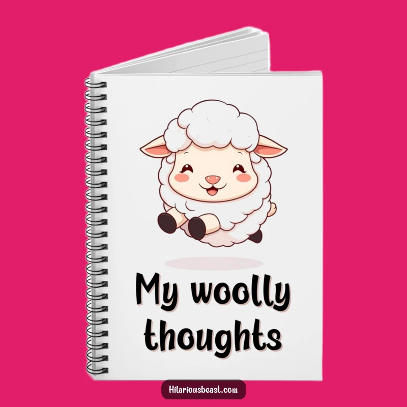 Funny Sheep Notebook: Jot Down Ideas with a Silly, Bouncing Friend!
