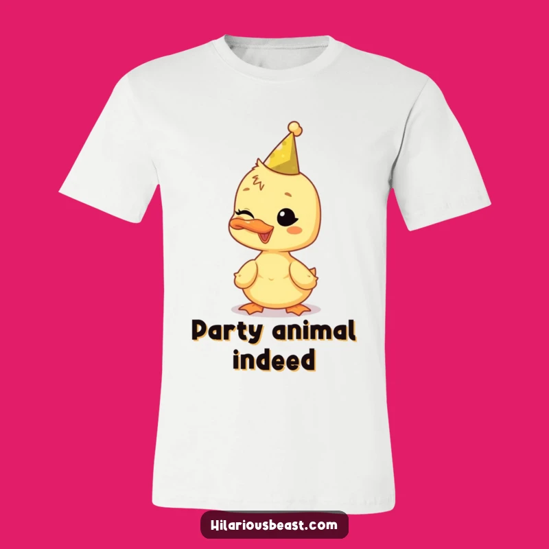 Funny Duckling T-Shirt: Party Ready with a Playful Wink!
