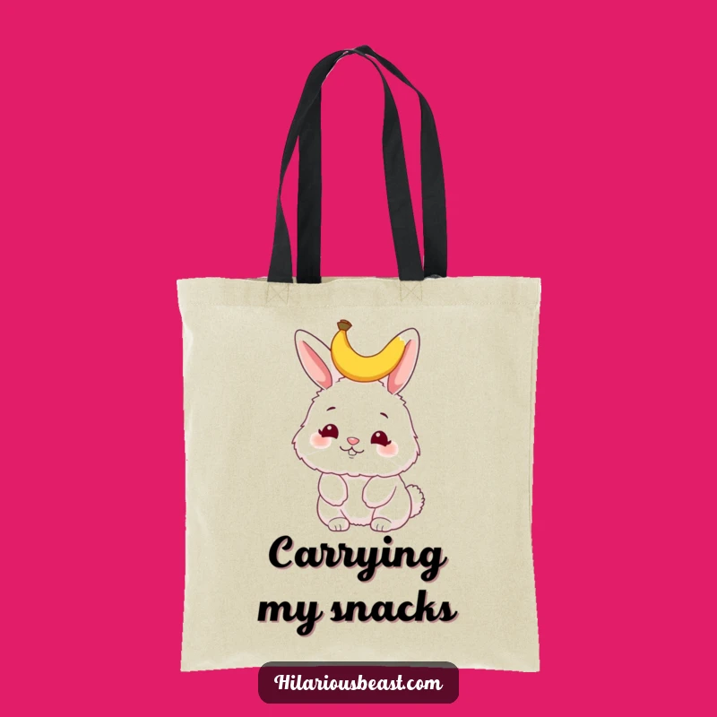 Funny Bunny Banana Peel Tote Bag - Hilarious Accessory for Whimsical Style