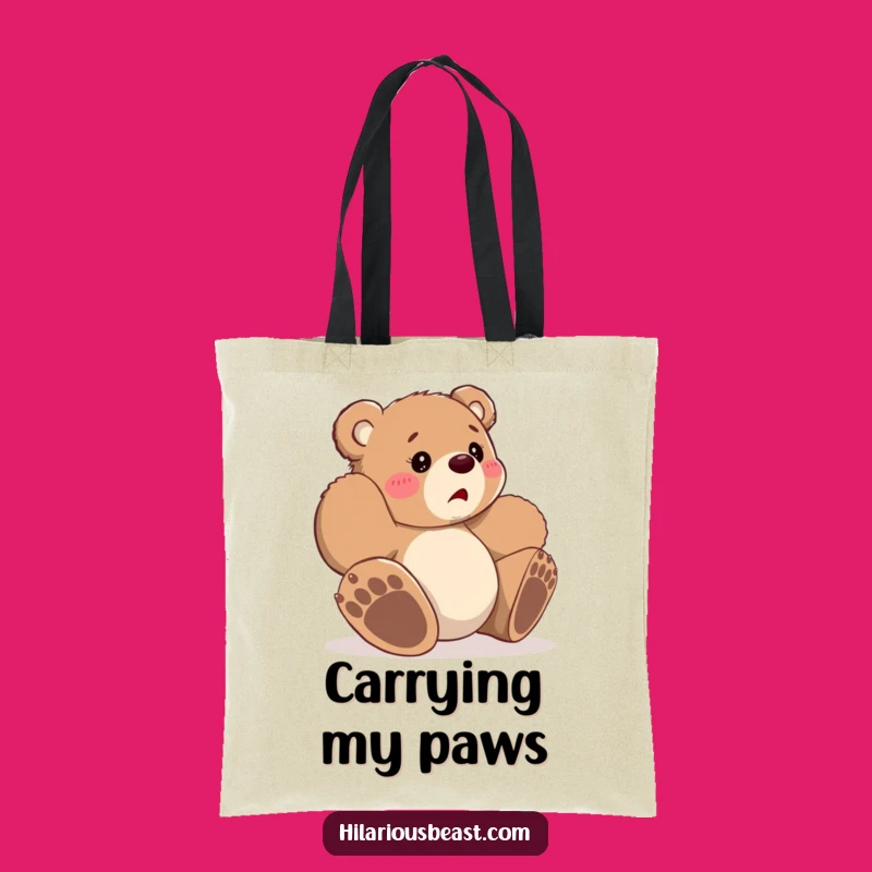 Funny Bear Cub Tote Bag - Carry Your Essentials with Adorable Mishaps