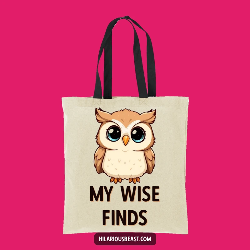 Funny Owl Tote Bag: Curious Head Tilter, Ideal Comedic Carry-All Gift