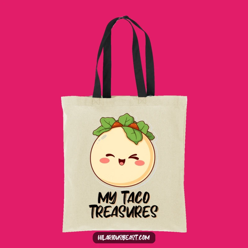 Funny Taco Wink Tote Bag: Carry Your Snacks and Smiles