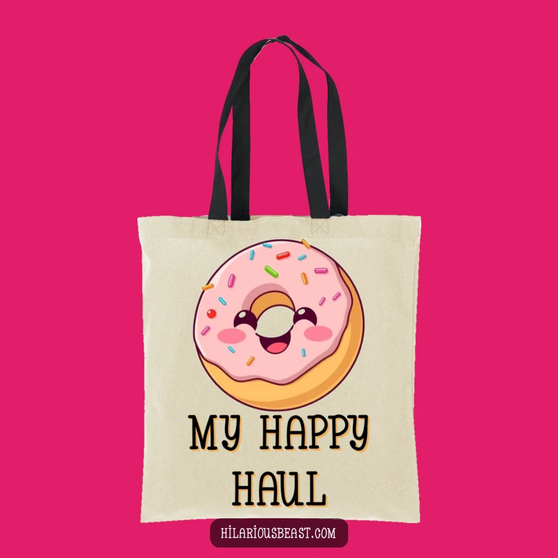 Funny Donut Bounce Tote Bag: Carry Your Sweetness Everywhere