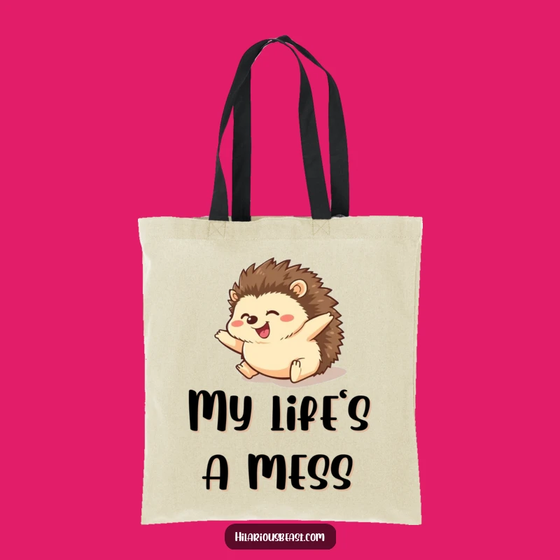 Funny Hedgehog Rolling Tote Bag Your Stylish Companion for Errands